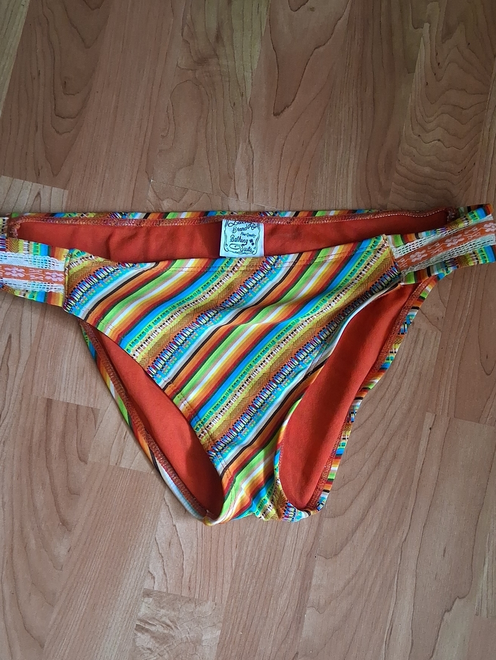 Lucky Brand Stripe Swim Bottoms